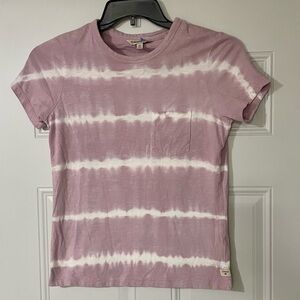 Toad&Co Women’s Organic Cotton Primo Shortsleeve Tee Crew Neck Tie Dye Pink XS